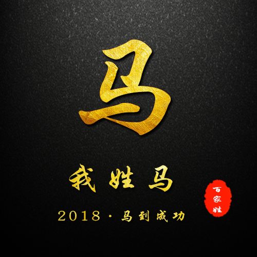 2019贺岁百家姓姓氏头像,姓氏头像封面!你的新春