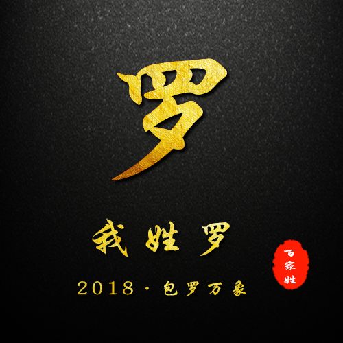 2019贺岁百家姓姓氏头像微信姓氏头像封面你的新春专属祝福