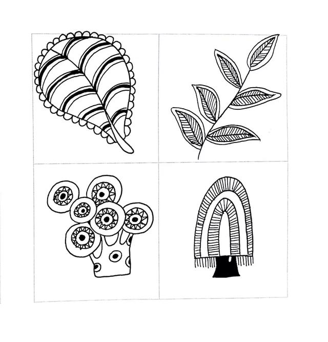 简笔画 | 9种圣诞主题手抄报 36种简笔植物