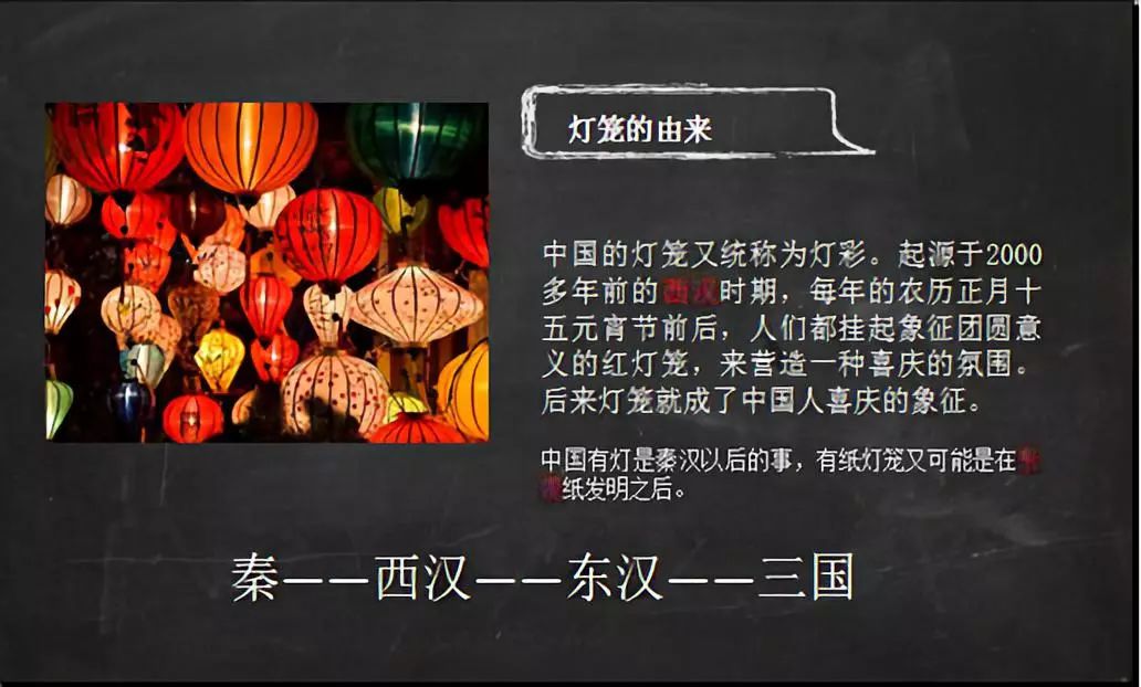 在课堂中孩子们首先了解了灯笼的由来和种类.