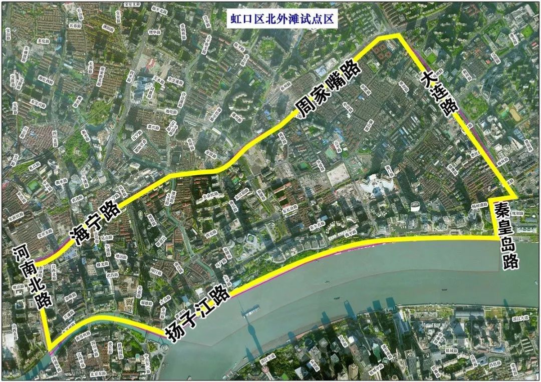 7平方公里 四至范围:东至大连路,南至黄浦江,西至