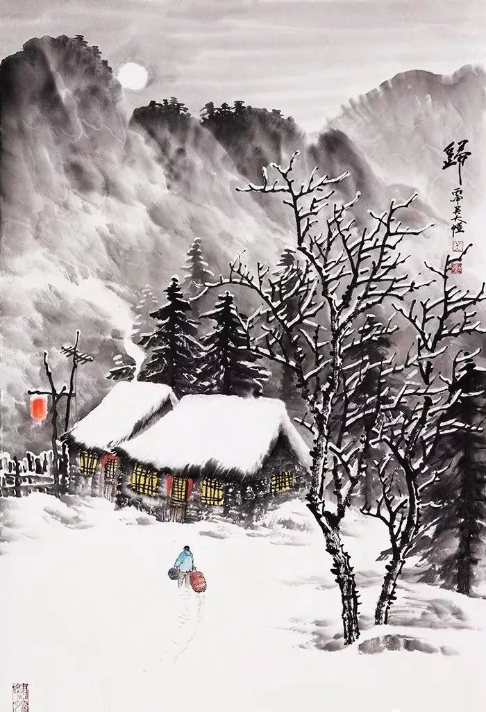 画中有雪,雪中有画