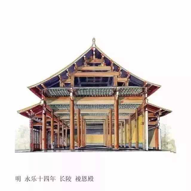 巧夺天工中国古建筑剖面图