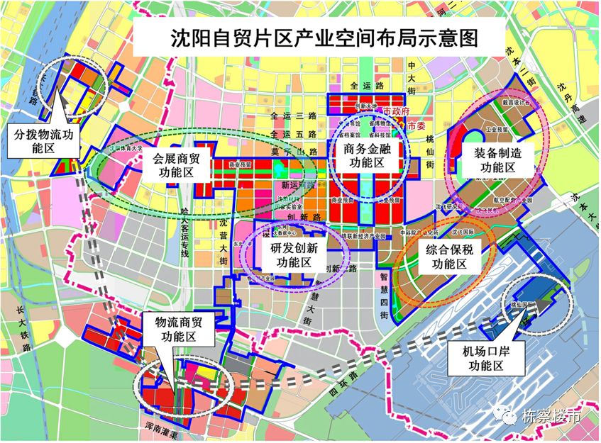 新市府区域在自贸区挂牌后,根据自贸区产业空间布局规划了明确的功能