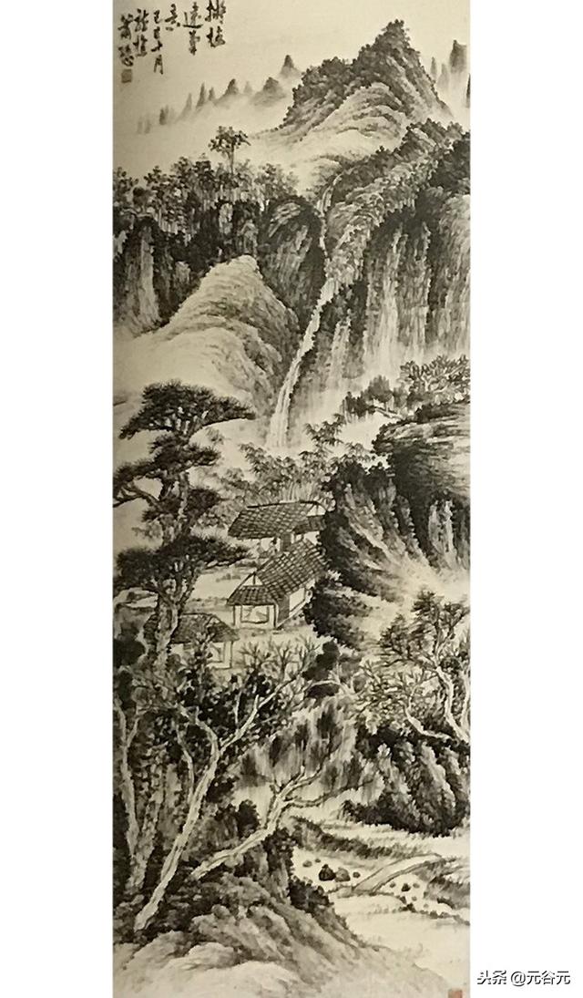 胡裕培,申石伽,王荫昌,吴历,萧愻,杨晋国画山水作品