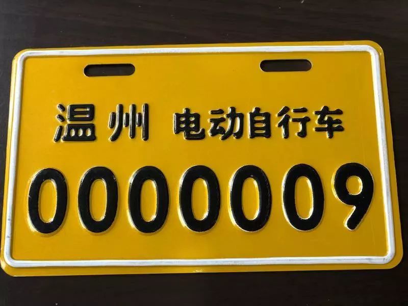 12月20日,市车管所非机分所核发了新国标的第一副电动自行车牌照.