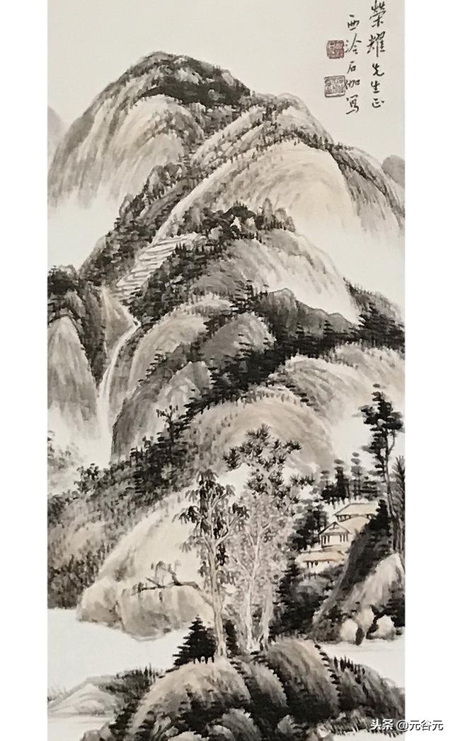 胡裕培,申石伽,王荫昌,吴历,萧愻,杨晋国画山水作品