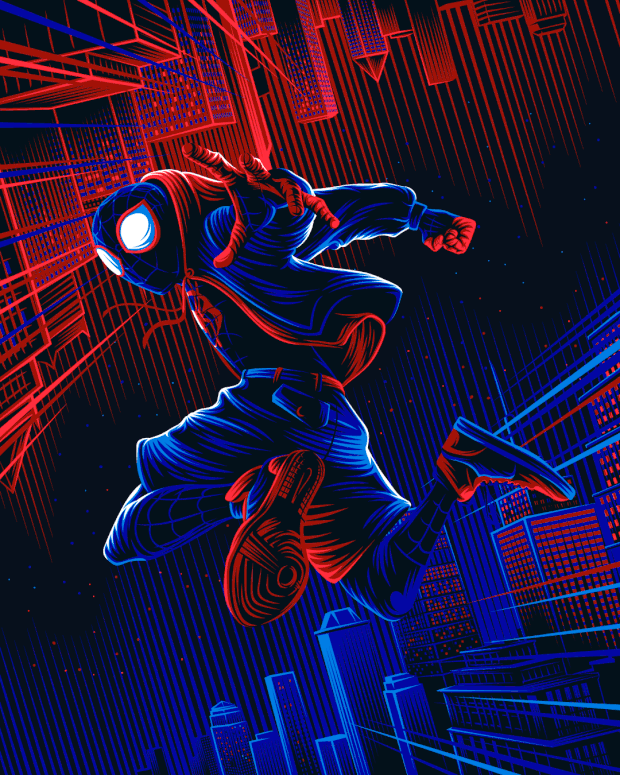 《蜘蛛侠:平行宇宙》一波艺术海报来袭 全球艺术家设计 还原电影