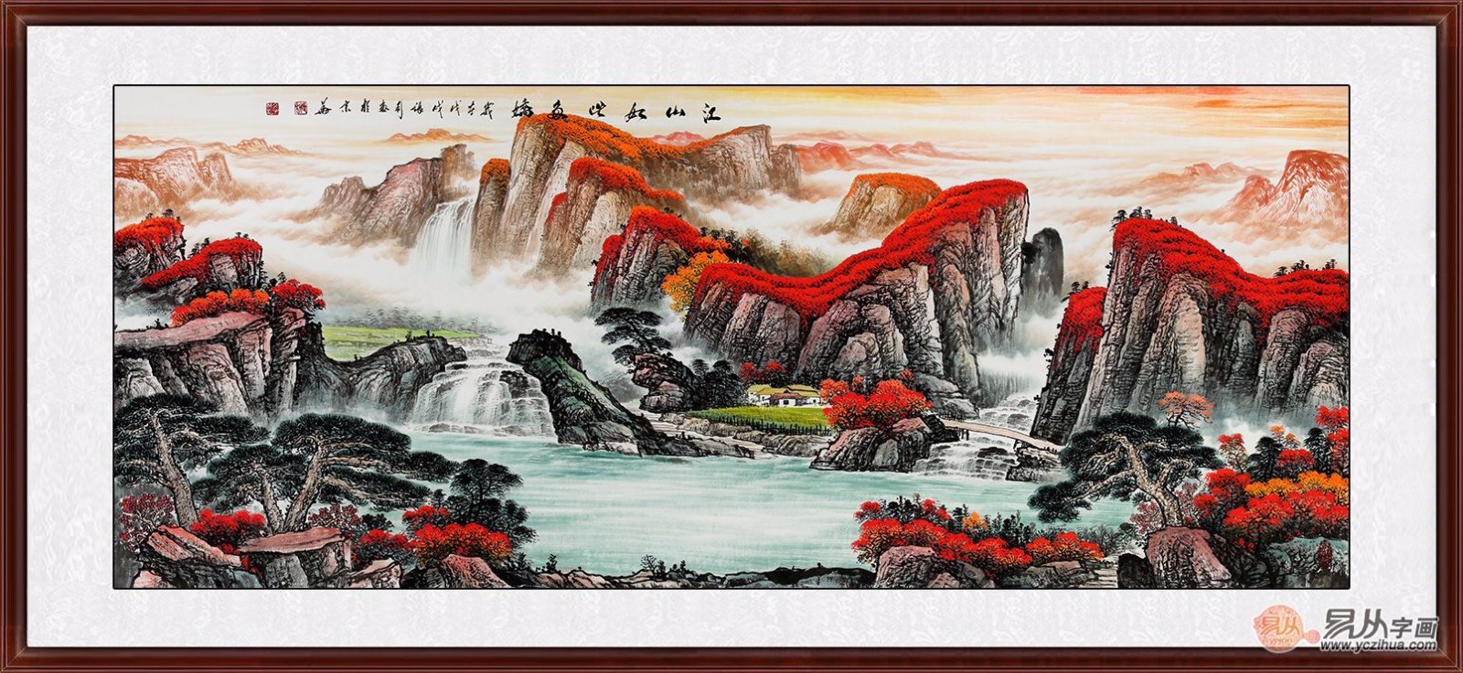 当代山水画欣赏张利国画山水赏析