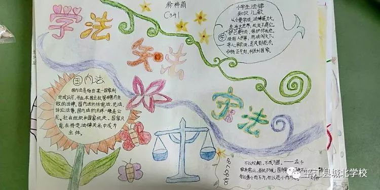 【417期】"学法,知法,守法"手抄报比赛促学生健康成长