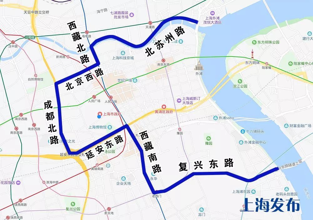 外滩区域交通管制