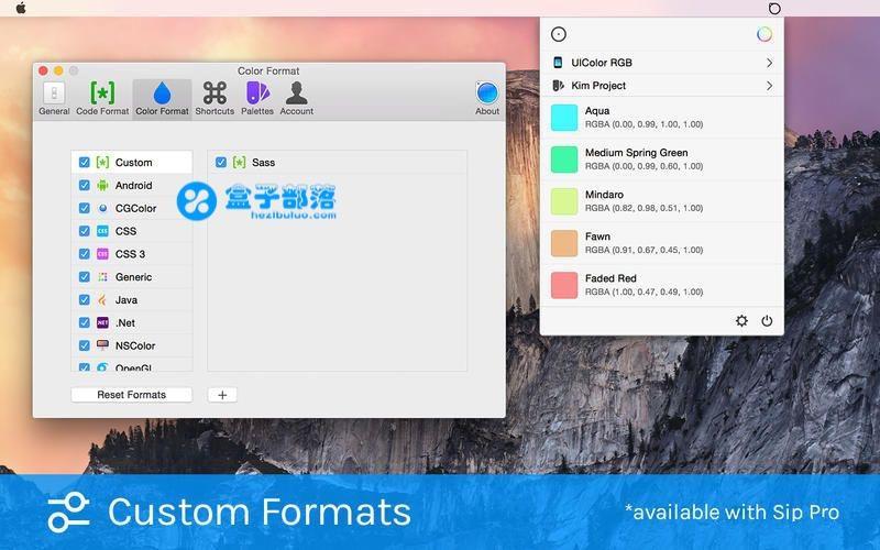 macOS 平台上的一款非常不錯的螢幕取色軟件工具 Sip Pro 1. 科技 第2張