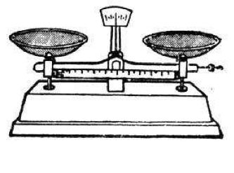 图为托盘天平