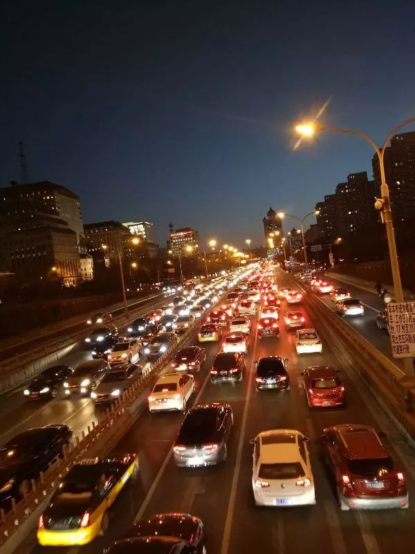 北京记徒步复兴路至长安街看"夜景"