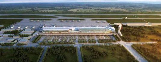 新扩建后的运城国际机场鸟瞰图 图片来源:山西新闻网
