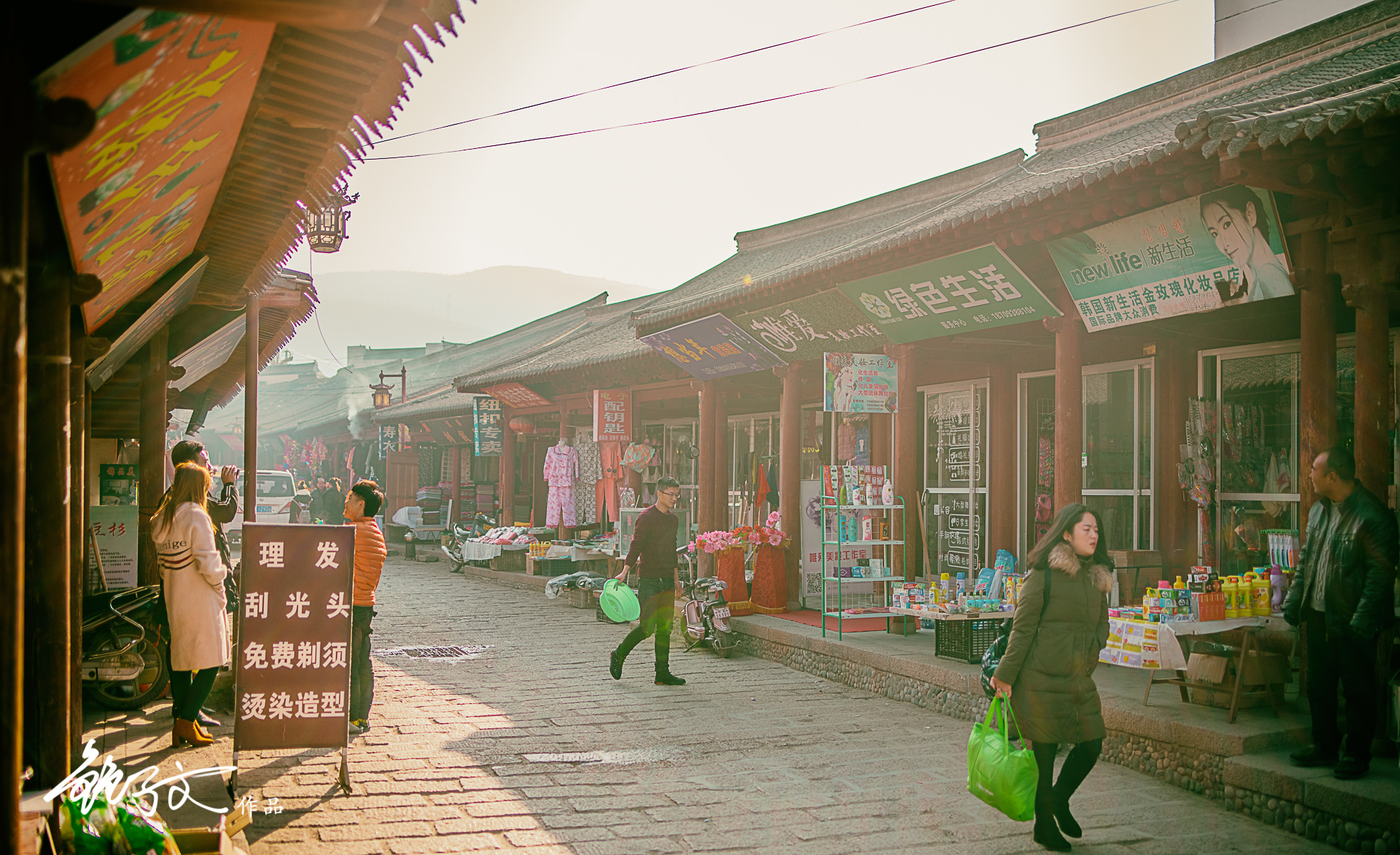 是经历800年风霜的甘肃秦安县明清古建筑一条街—明清街.