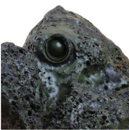 "月球之眼"橄榄绿玻璃陨石 世界最大的天眼陨石 重达11.