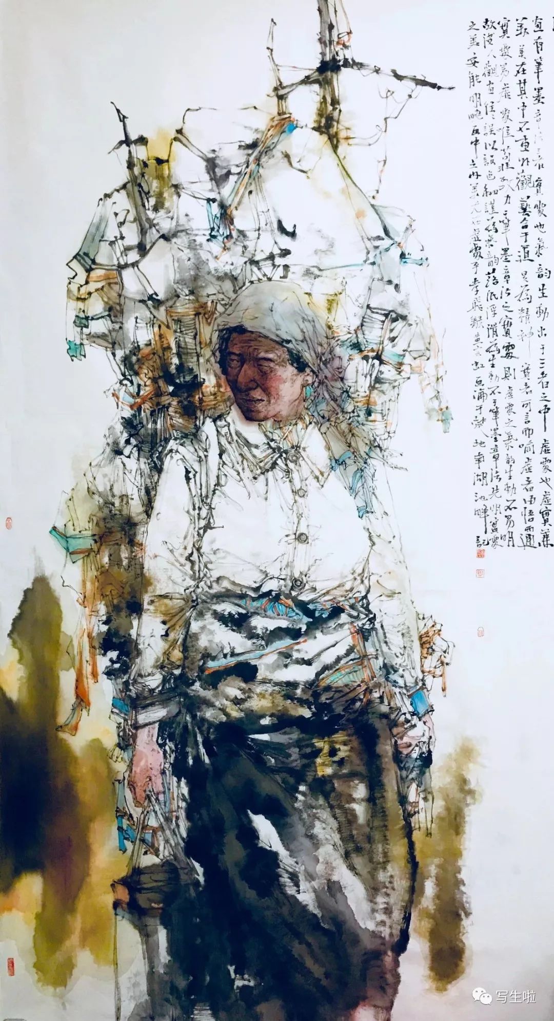 湖北美术学院中国画系教授郝孝飞作品