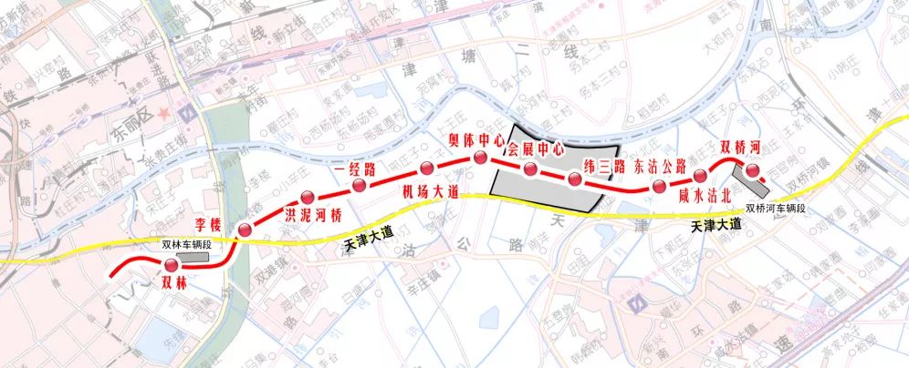 12月3日,地铁1号线东延线开通至李楼站,天津地铁集团微信公众号发布