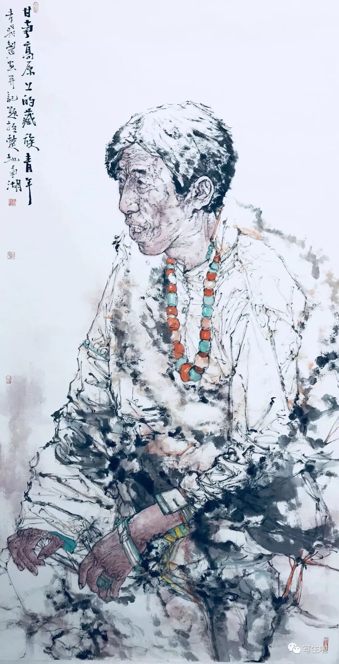 湖北美术学院中国画系教授郝孝飞作品