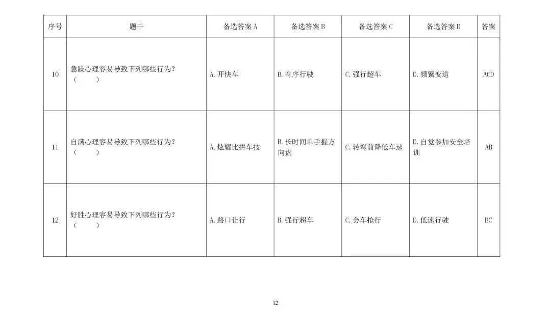 货运从业资格证考试题