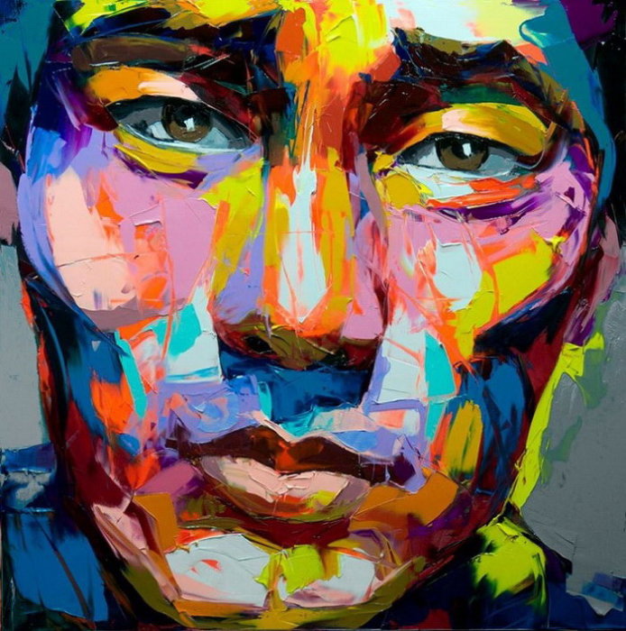 高纯度的色彩,画面充满张力:女画家nielly