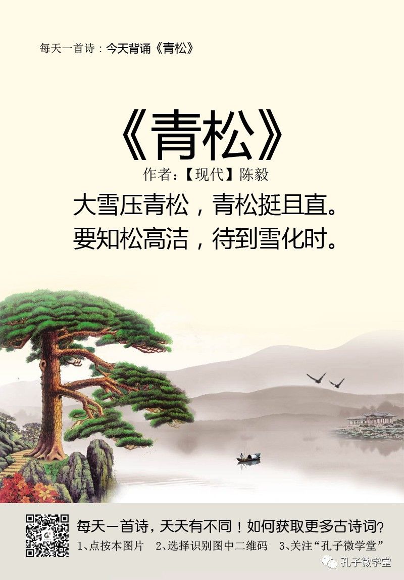 每天一首古诗(71)|《青松》