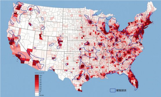 美国人口密度分布图_美国NBA球员出生地调查 东多西少 首都球员爆棚