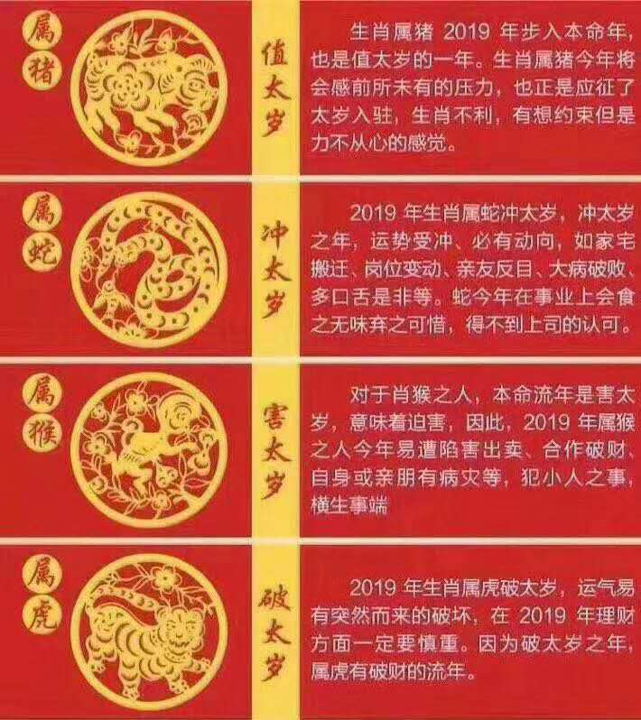 2019年犯太岁应该注意什么