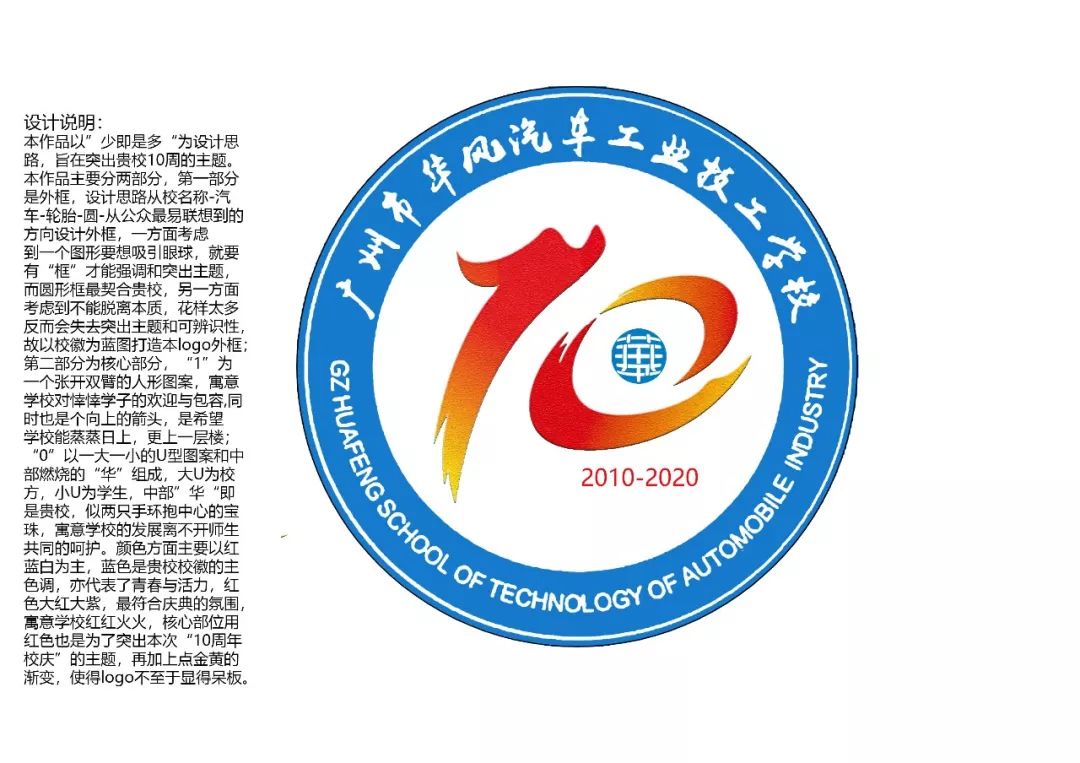 华风10周年校庆logo征集活动,共收到校内外139幅设计作品.
