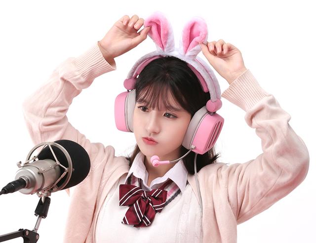 女主播裝萌神器｜西伯利亞S21少女版Pink遊戲耳機上市 科技 第1張