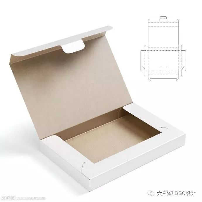包装盒展开图与立体效果图