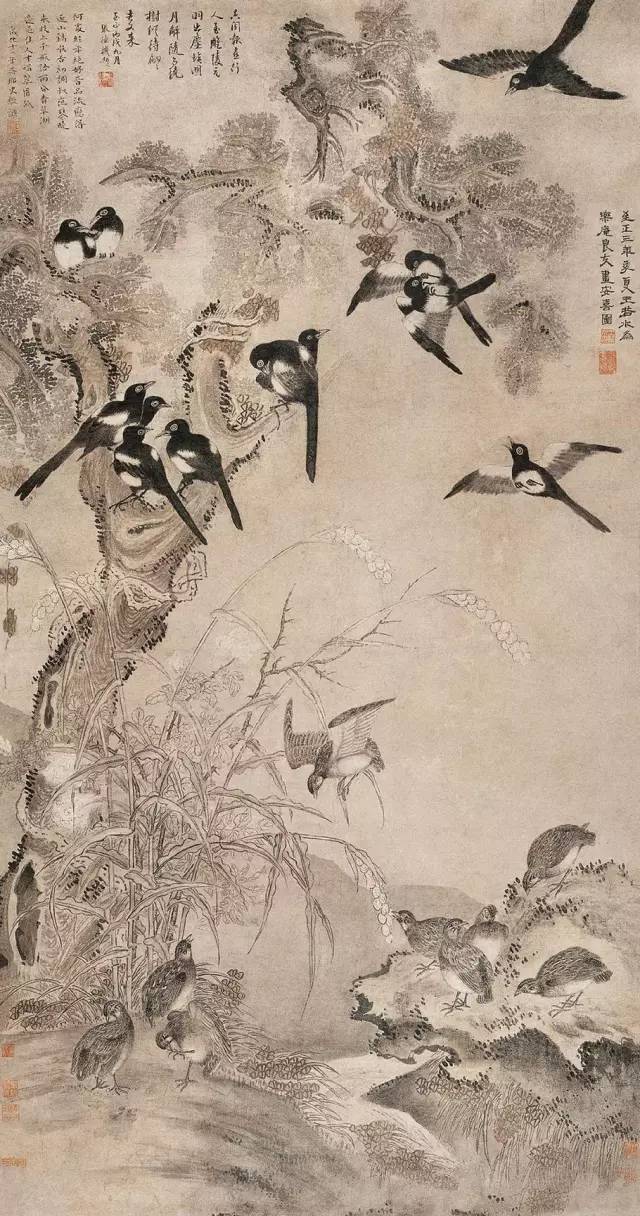 元代花鸟画家王渊作品欣赏 