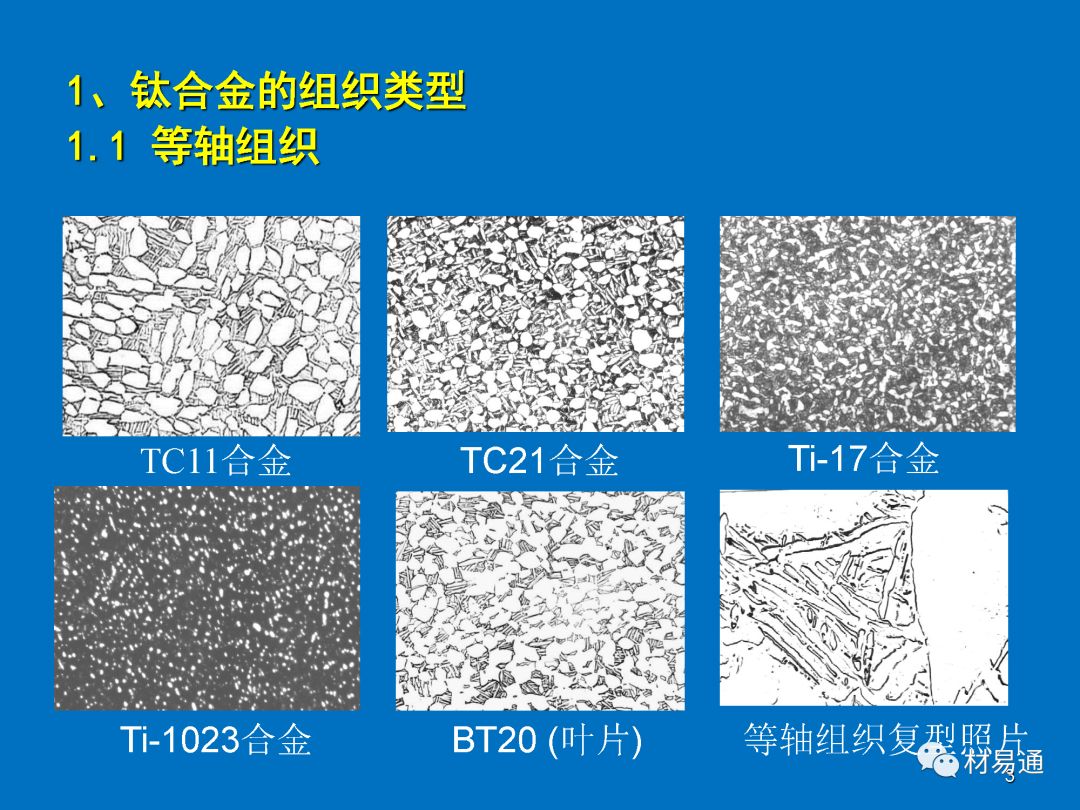 课堂钛及钛合金典型组织