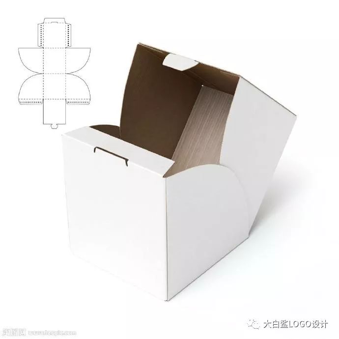 包装盒展开图与立体效果图