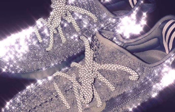 Adidas Yeezy Boost 350 V2 Static Reflective On Feet and