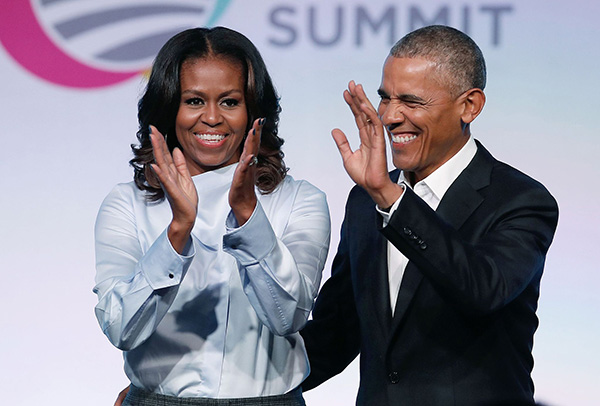 美国年度"最受尊敬人物"民调出炉:奥巴马夫妇分列男女榜首