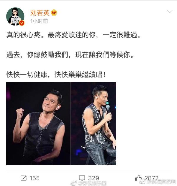 劉德華中止演唱會，明星紛紛表示心疼，網友：累了就歇歇吧 娛樂 第3張