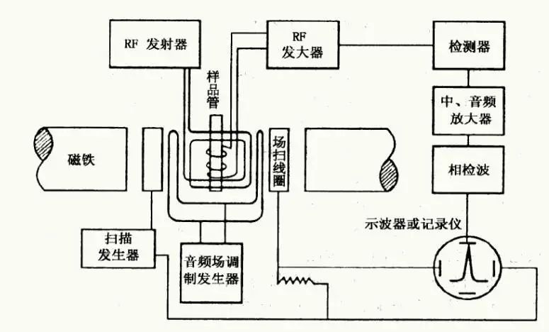 连续波核磁共振谱仪结构图