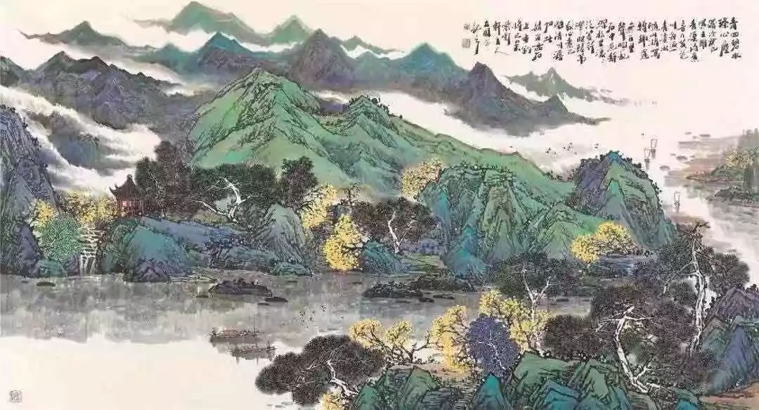 首都师范大学美术学院副教授,画家,美术评论家朝伟评价王立国的山水