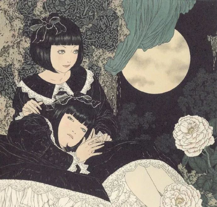 via: 山本タカト(takato yamamoto) 日本平成浮世绘绘画大师 山本タカ