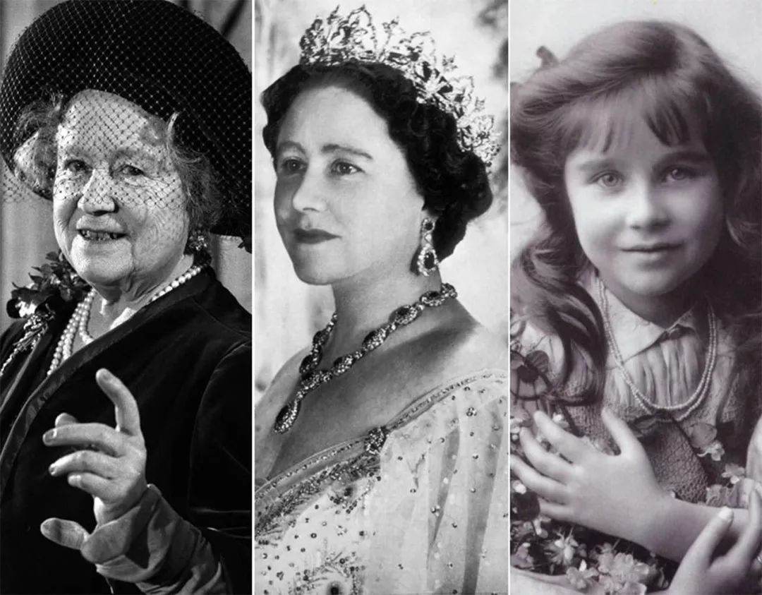92歲英女王一直是母親掌上明珠，母女共戴一串珠鏈拍照，感情親密