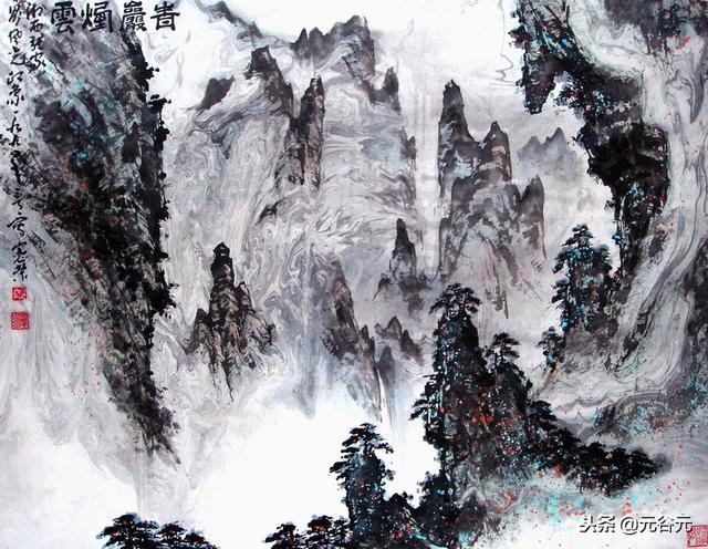 喻继高国画山水:烟雨过扬州 周涌泉国画:家乡的路 喻继高国画花鸟作品