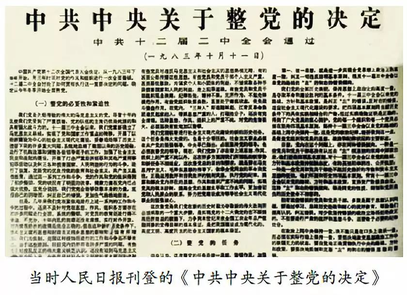 1983 年10 月,党的十二届二中全会作出《中共中央关于整党的决定》