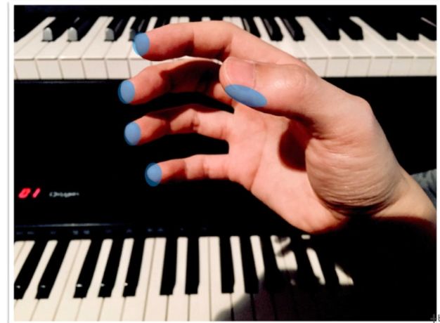 手控福利弹钢琴正确手型教学