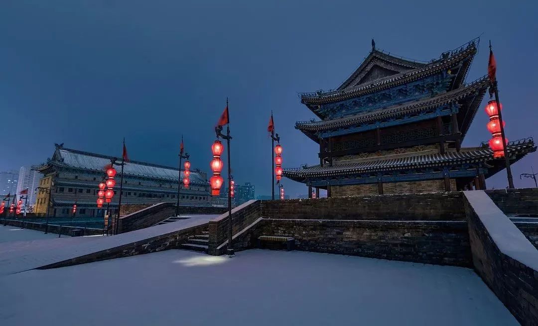 西安雪景美轮美奂一夜梦回长安城美滴很