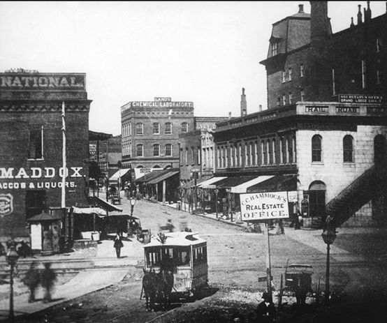 1880年达亚特兰大的市中心