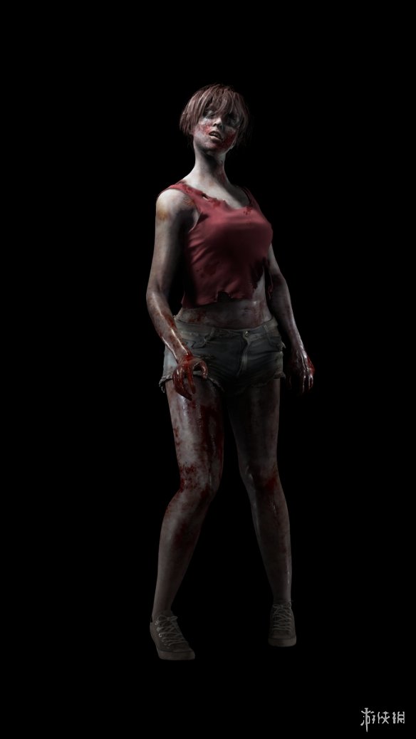 生化危机2重制版女丧尸人设图公布残破红衣浑身是血