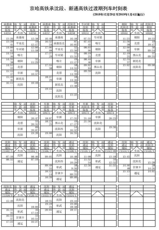 京沈高铁开通啦!列车时刻表,票价出炉