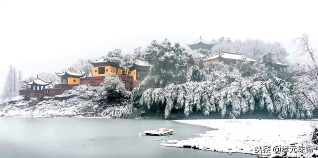 黄冈黄州赤壁雪景